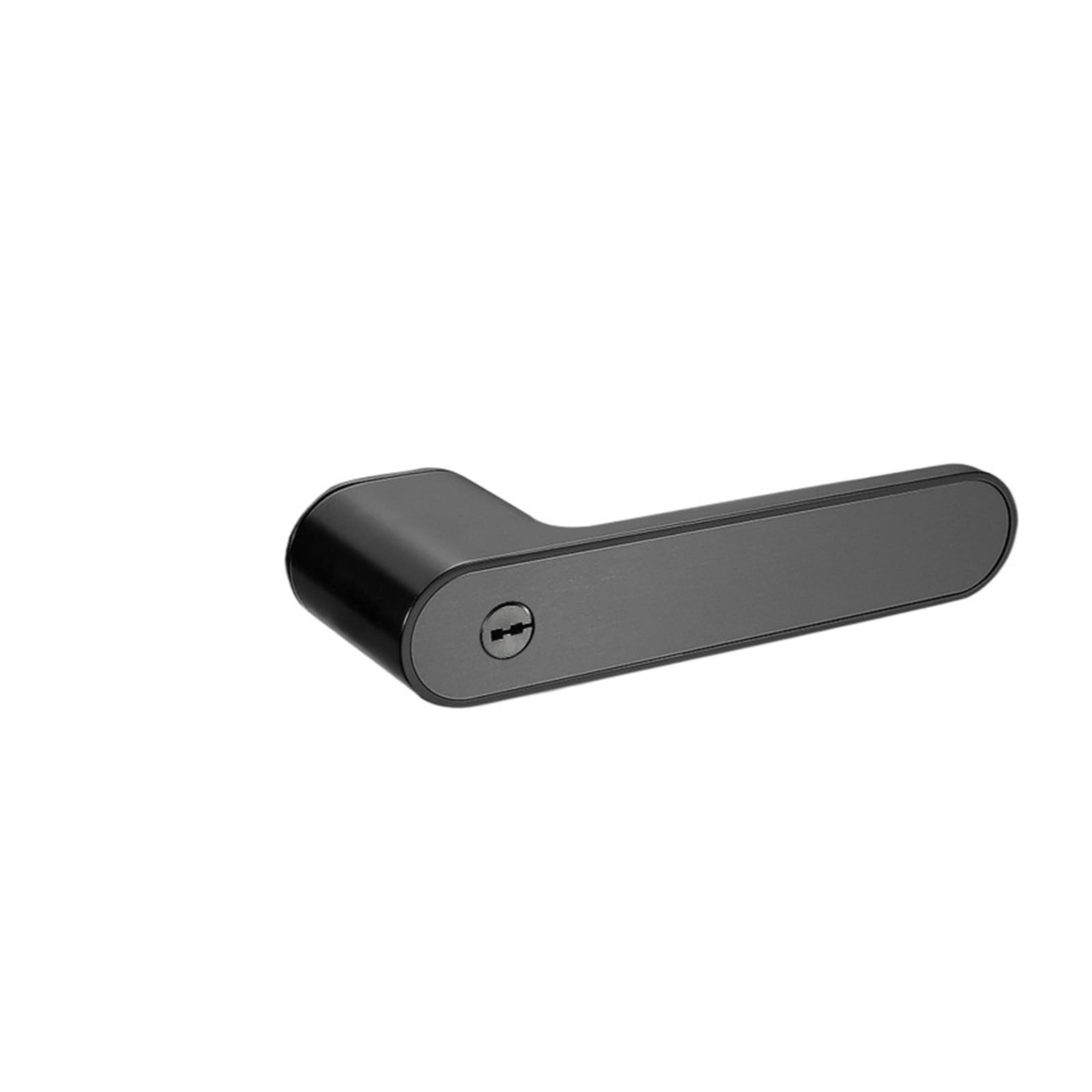 ZONSHJDKR Magnetic Door Lock Indoor Silent Home Bedroom Living Room Invisible Zinc Alloy Wooden Handle(Round Handle Black 3)