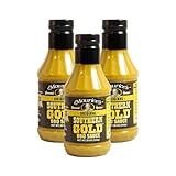 Maurice’s Southern Gold BBQ Sauce – Classic Carolina Mustard BBQ Sauce with Bold Flavor – Authentic Southern Carolina Barbeque Dressing – Rich Barbecue Sauces Tradition, Original 18oz (Pack of 3)