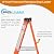 6-Foot Fiberglass Step Ladder, 250 Pound Capacity, Meets 2024 Requirements, Upgraded