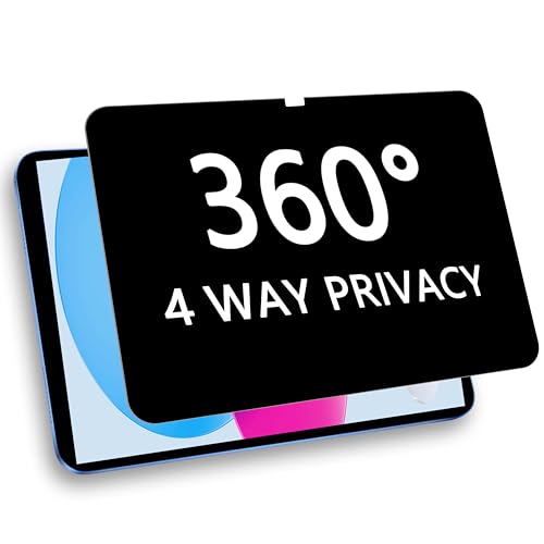 Image of 360 Privacy Screen Protector for iPad A16 11th /10th Generation (11 Inch 2025 /10.9 Inch 2022), Privacy Filter Screen Protector Anti Blue Light Anti-Spy