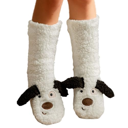 Generisch Calcetines para zapatillas de estar por casa de felpa gruesa cómodos para el clima frío – Calcetines de invierno – para sala de estar, dormitorio, dormitorio, apartamento, cocina, mujer