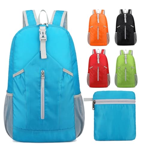Outdoor Foldable Lightweight Backpack Suitable for Fitness Hiking Mountain Cycling Marathon(Orange)2