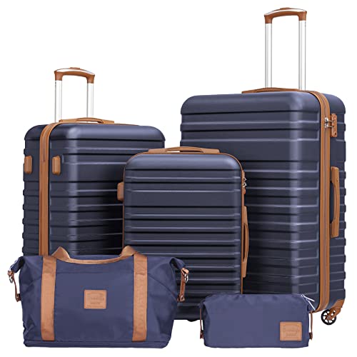 Coolife Suitcase Set 3 Piece Luggage Set Carry On Hardside