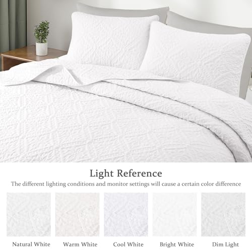 Exclusivo Mezcla Full Queen Quilt Set, White by Exclusivo Mezcla - Image 3