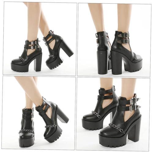 Bottines à rivets et chaînes Beaupretty aux finitions soignées