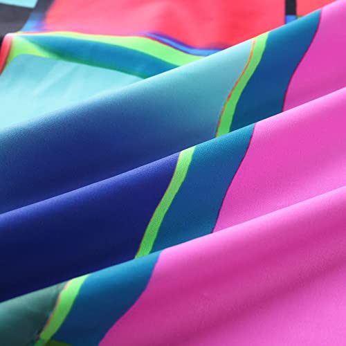 Maillot de bain pour femme tankini imprimé sport et bandage vintage