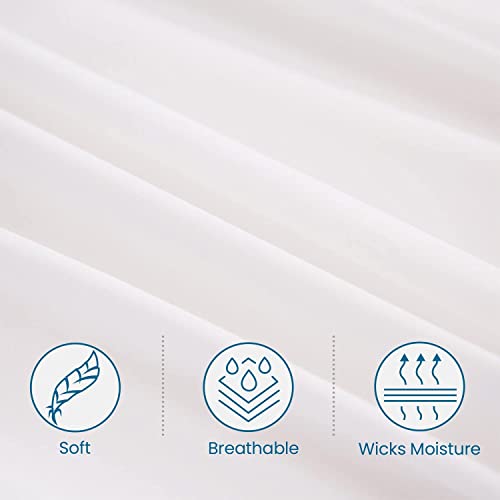 Sleepsia 16 X 16 Pillow Inserts (Set Of 2) - Fluffy Polyester Down Alternative Lightweight Bed And Couch Pillows - 16 Inch Square, Sofa Decorative Pillow Inserts - White Couch Pillow #TOP4
