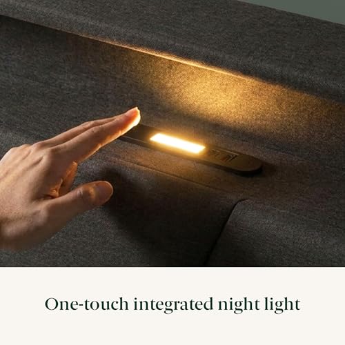 Image of Zinus Maya Upholstered Platform Bed Frame, RGB LED Lights, King