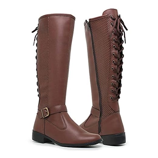 Bota Cano Longo Feminina Montaria Salto Baixo (37, Capuccino)