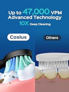COSLUS C40 Sonic Electric Toothbrush for Adults & Family, Black, 1PC — photo 2 of 6