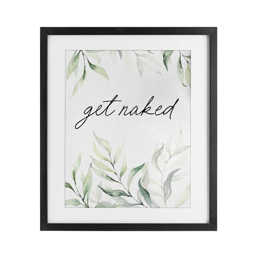 Affiche Get Naked Bathroom Herbs sous verre pour créer un style spa nature dans votre salle de bain
