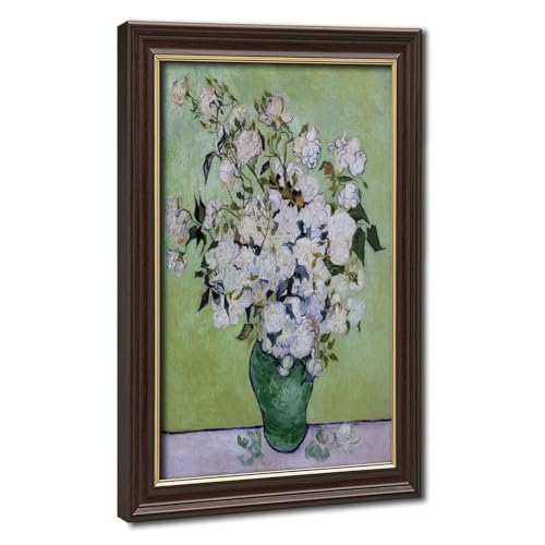 Vase of Roses Van Gogh poster impression sur toile décoration murale 61x91.4cm