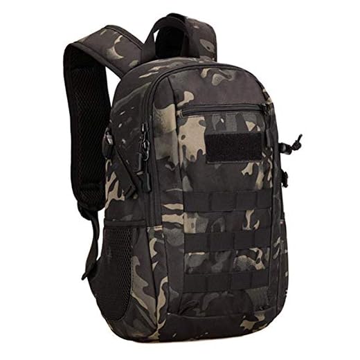 Selighting - Mochila táctica de 12 l/20 l, mini pequeña mochila militar, multifunción, para caza, senderismo, camping, viajes, ciclismo, senderismo, escalada