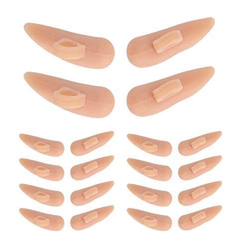 Hammer Toe Cushions 10 Pcs Single Loop Toe Support Cushions Hammer Toe Crests Pads Toe Separator for Foot Care(Skin Color)