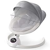 CHOZAN バウンサー 電動 ロッキングチェア 音楽再生機能付き オートスイング 最適リラックス角度 ママパパの育児味方 オールシーズン設計 SGS認証済(グレー)