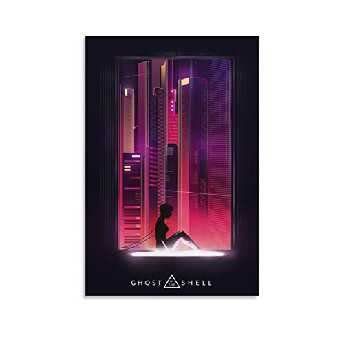Ghost in The Shell Poster Canvas Wall Art Decoration Prints for Living Room Home Bedroom Decor Painting16x24inch(40x60cm)