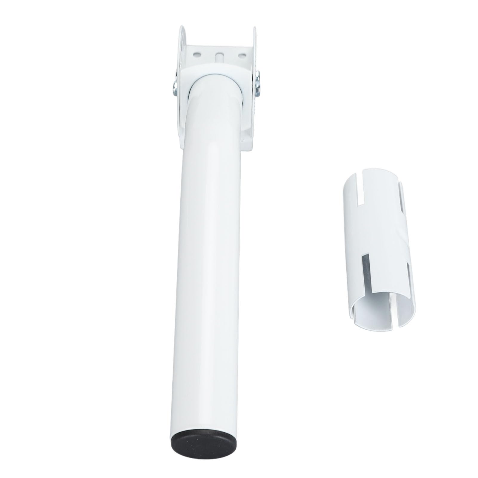 Support de Toit Satellite Double sécurité Coupe-Vent en Acier Inoxydable pour Antenne Rectangulaire V2, Kit de Montage Internet Satellite Robuste pour Routeurs WiFi, Angle Réglable, Blanc