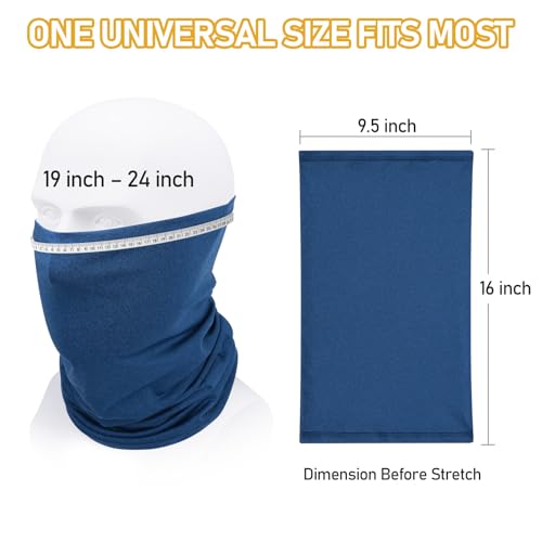 Image of TICONN Neck Gaiter Face Cover Scarf, Neck Warmer Breathable Sun & Wind-proof for Skiing Fishing Hiking Cycling