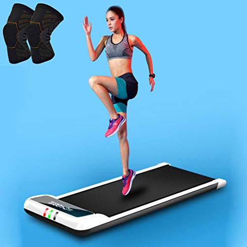 Image of Electric Running Machine Motorised Treadmill Smart Remote Control Workout Walking Adjustable Speed No Noise Fitness Equipment for Home Gym,M Size Knee Pads
