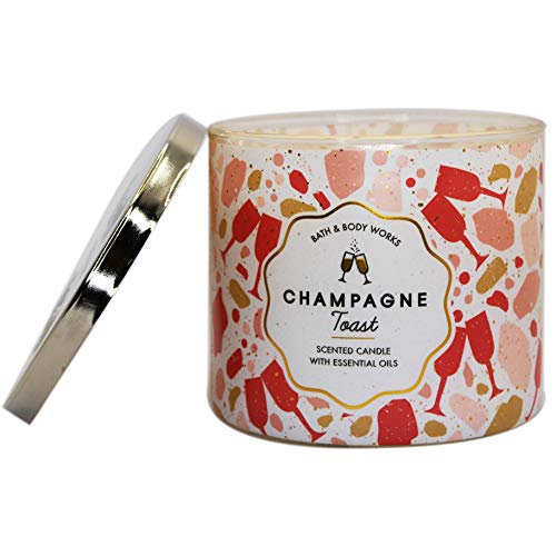 White Barn Bath And Body Works, 3-Wick Candle W/Essential Oils - 14.5 Oz - 2021 Spring Scents! (Champagne Toast) #TOP2