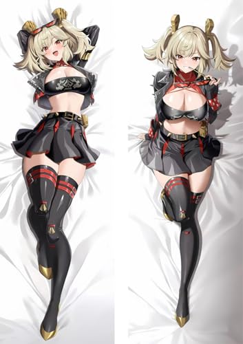 Zenless Zone Zero 100,120,150,160,180 Double-Sided Burnice Whita Body Pillow Cases (Peach Skin 62.9in x 19.6in)