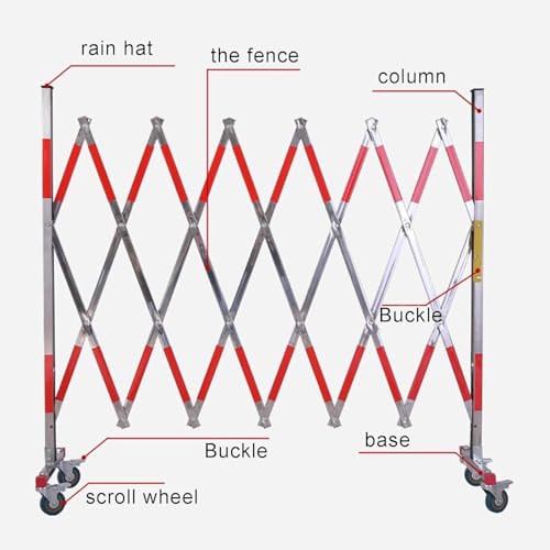 Barrière de circulation portable de 5m extensible pour sécuriser les routes - 3