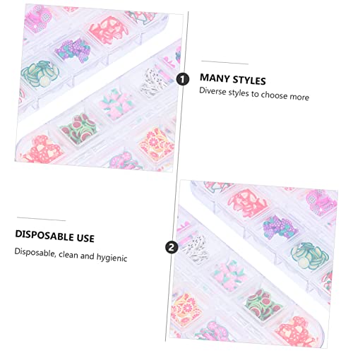 6 Caixas Arte Padrão Miçangas Decorações Kit De Decalques Fazendo Decalque Lantejoulas Artesanato Fo