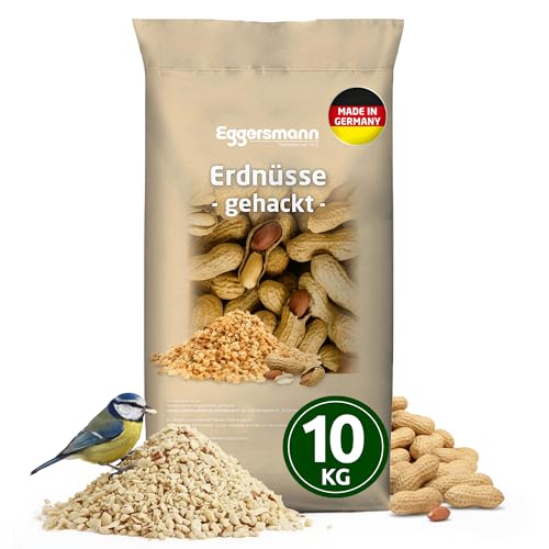 Eggersmann volaris Gehackte Erdnüsse Vogelfutter 10 kg Vogelfutter Erdnüsse für Wildvögel Energie- & proteinreich Gehackte Erdnusskerne frisch & naturbelassen Hochwertiges Wildvogelfutter