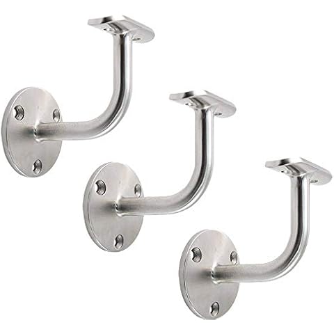 3-Pack Satin Stainless Steel Handrail Brackets Cover