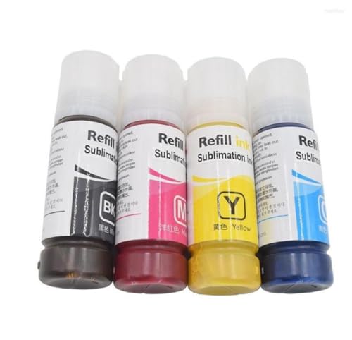 PRINTERWORLD Tinta de sublimação 544 Autofill para Epson Ecotank L1110 L3110 L3150 L5190 L1210 L1250