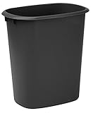 United Solutions WB0173 10-Quart Wastebasket Kitchen, Laundry or Office Trash Can, 2.5 Gallon, Black