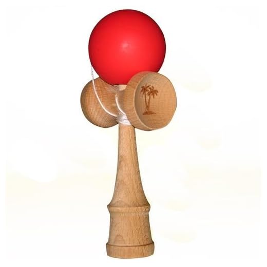 Bahama Kendama Rubber Coated Kendama - Red