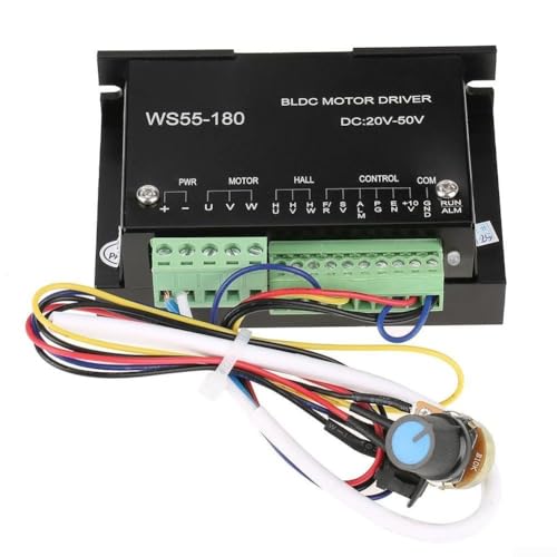 Motor BLDC sin sobrecorriente con controlador CNC WS55-180 trifásico 7