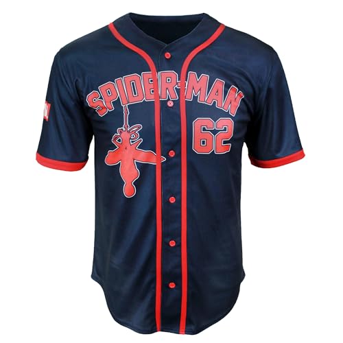 Maillot de baseball Spiderman pour un look streetwear estival et décontracté