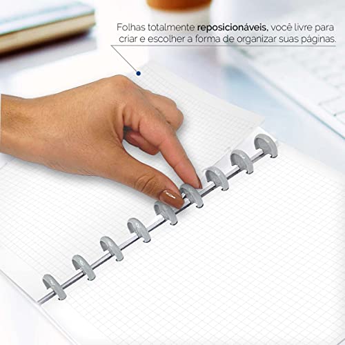 Refil Caderno De Disco ISCOOL Quadriculado 100 F 90g Médio