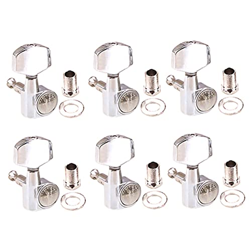EXAOMBLE 6piezas Clavijas De Guitarra Metal Herramientas De Afinación Accesorios Para Guitarra Acústica...