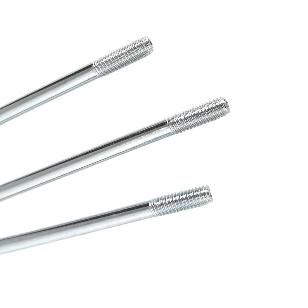 Szprychy motocyklowe 8G Off-Road 4,0 mm J Bend 45 #Steel do roweru elektrycznego (4,0 x 130 mm srebrne)