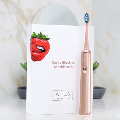 Whites Beaconsfield Sonic Elektrische Zahnbürste Rose Gold Limited Edition: fortschrittliche Zahnaufhellung mit 5 Putzmodi, 37.000 Vibrationen, lange Akkulaufzeit, Premium-Borsten, USB-Aufladung – Bild 4