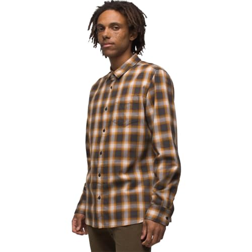Flannel Shirt Dark Iron prAna respirante et chaude en taille SM