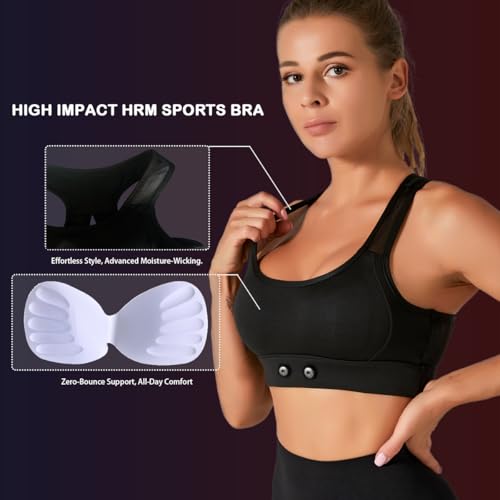 HRM Sports Bra Compatible with Magene Polar Garmin Tickr Wahoo Coospo- Heart Rate Monitor Sports Bra4