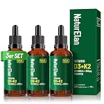 NaturElan – Vitamin D3 K2 hochdosiert Tropfen - 3PACK - 20000I.E. pro Do