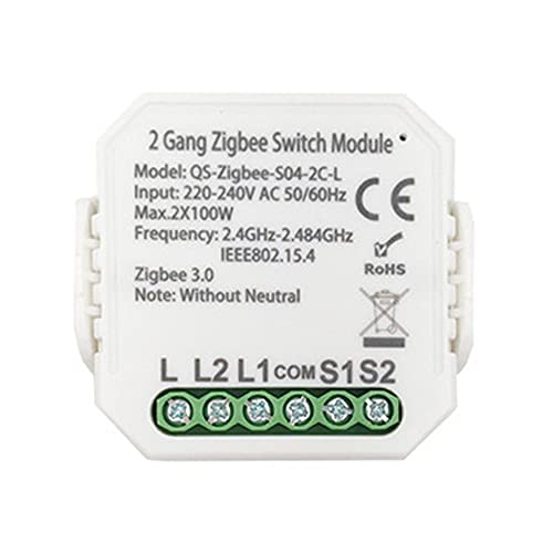 Romacci Tuya ZigBee Switch Module Módulo convertido doméstico inteligente Não/Com interruptor de luz