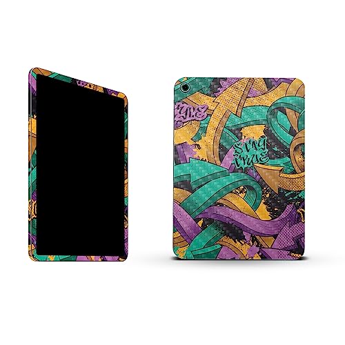 Image of MightySkins Carbon Fiber Skin Compatible with Apple iPad 10.9 inch 10th Gen (2022) Full Wrap Kit - Tertiary Arrows | Protective Durable Textured Carbon Fiber Finish | Easy to Apply | Made in The USA