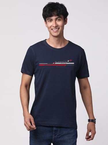 Image of ADRO 100% Cotton Lycra Tshirts for Men Combo Pack of 3 | Regular Fit | Printed T Shirt | Round Neck Half Sleeve| Mens Tshirts