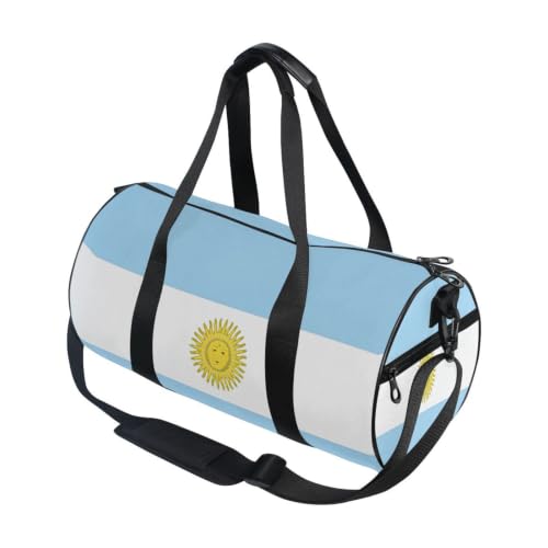 Bolsa de deporte ligera con la bandera de Argentina y amplio bolsillo interior