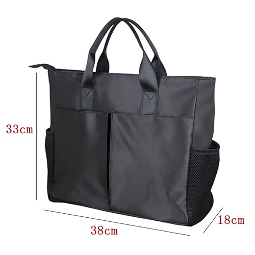 Womens Briefcase Men's and Women's Handbag File Bag Professional Information Bag Business Work Bag(Blue)2