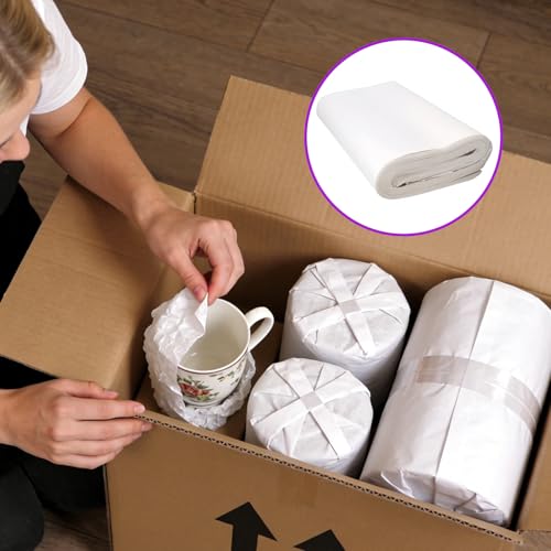 50 Blatt Packpapier Bögen, Recycelbar und Langlebig Packpapier Umzug Vielseitig Umzugspapier für Geschirr Zuverlässige Polsterung Zeitungspapier Packpapiers für Pakete Verpackung Versand Dekoration