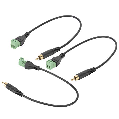 Adaptador de mono macho con terminal de tornillo para reparar equipos AV sin soldaduras 2