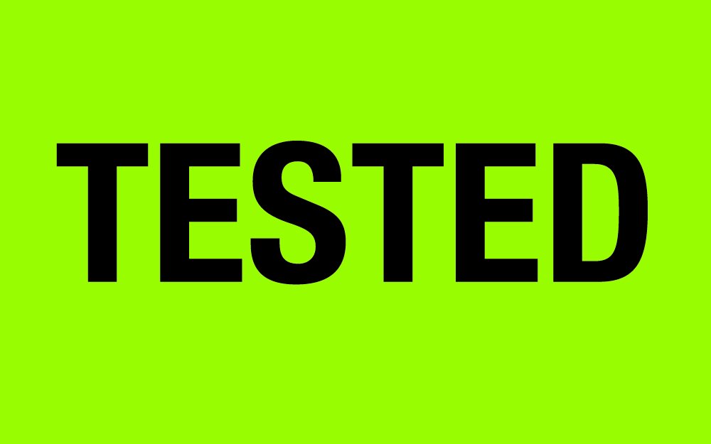 Tape Logic Aviditi Tape Logic 1 1/4" x 2","Tested" Fluorescent Green Warning Sticker, for Shipping, Handling, Packing, and Moving (1 Roll of 500