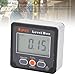 Digital Angle Finder and Magnetic Level Box with Backlit LCD Display, IP65 Dust and Water Inclinometer, 4 by 90 Degree Range with 0.2 Degree Accuracy for Industrial Measurement